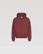 SU Zipper Maroon Hoodie - SUVENE