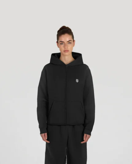 SU Black ZIPPER Tracksuit - SUVENE