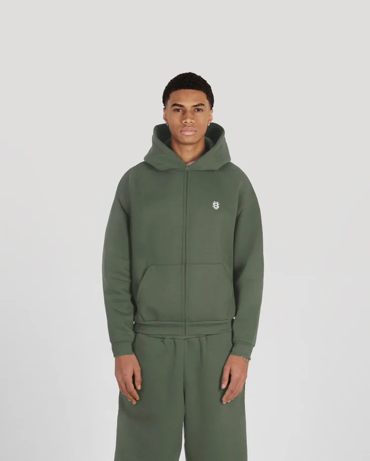 SU Green ZIPPER Tracksuit - SUVENE SU Green ZIPPER Tracksuit - SUVENE