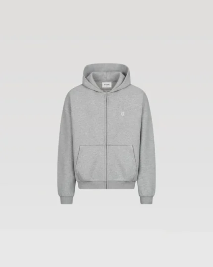 SU Zipper Grey Hoodie - SUVENE