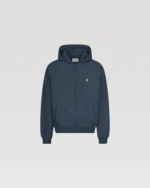 SU Zipper Navy Blue Hoodie - SUVENE
