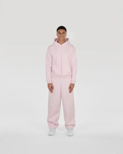 SU Pink ZIPPER Tracksuit - SUVENE