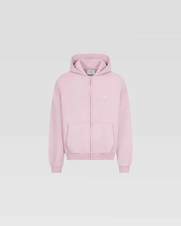 SU Zipper Pink Hoodie - SUVENE SU Zipper Pink Hoodie - SUVENE