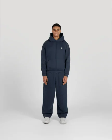 SU Navy Blue ZIPPER Tracksuit - SUVENE