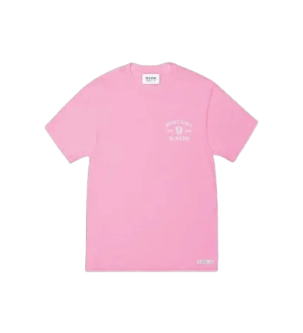 SU White Logo Pink T-Shirt – Suvene