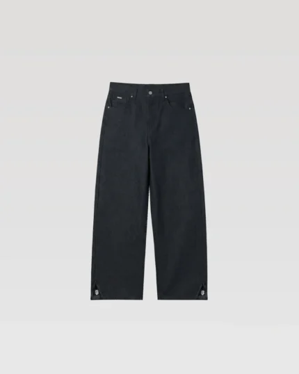 Suvene ZIP RAW DENIM - BLACK